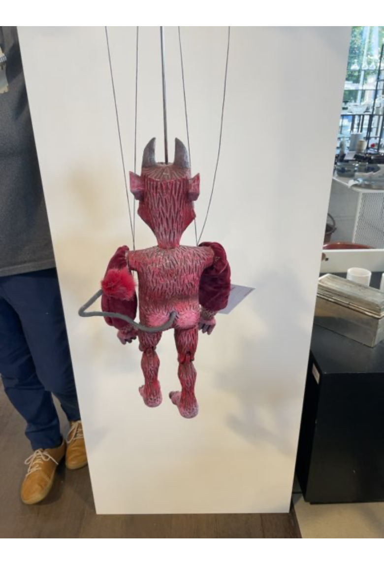 Marionet djævel dukke